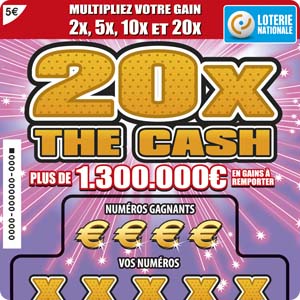 20x the cash jeu à gratter