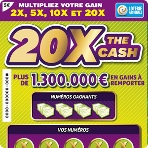 20x the cash jeu à gratter